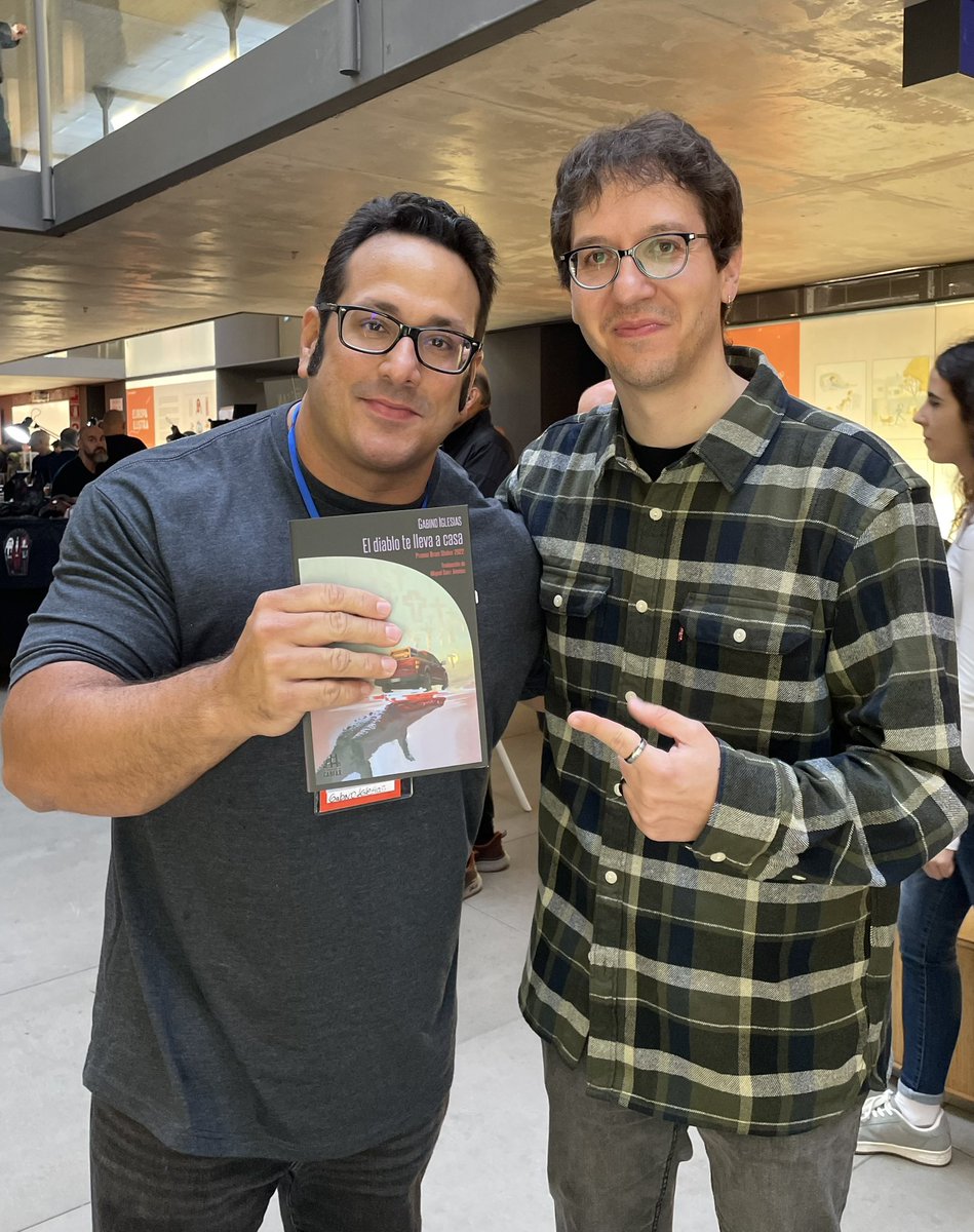 Met, hugged, hung out with, and talked books with my Spanish translator, the great <a href="/MikeCallahanLee/">Mike Sanz</a>! This book and I owe him a lot. ¡Un placer, hermano!