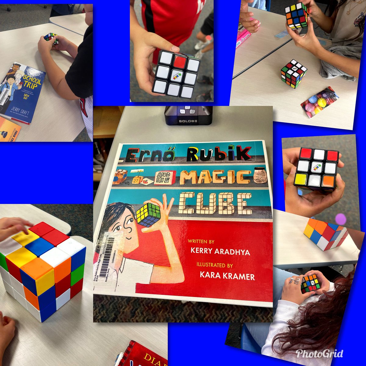 RivetingReads's tweet image. Erno Rubio biography with some problem solving skills by our Cardinals. #levelup #thelibraryismyclassroom @NISDCarnahan @nisdlib