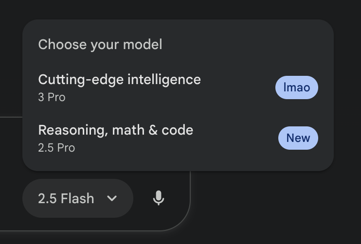 Model picker modal