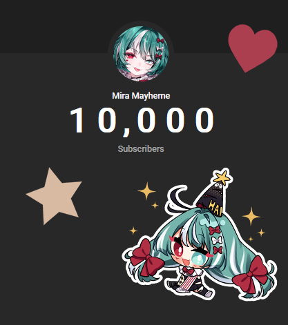 What?! We hit 10k before debut...I wasn't expecting this! THANK YOU SO MUCH FROM THE BOTTOM OF MY LITTLE CLOWN HEART 🩵