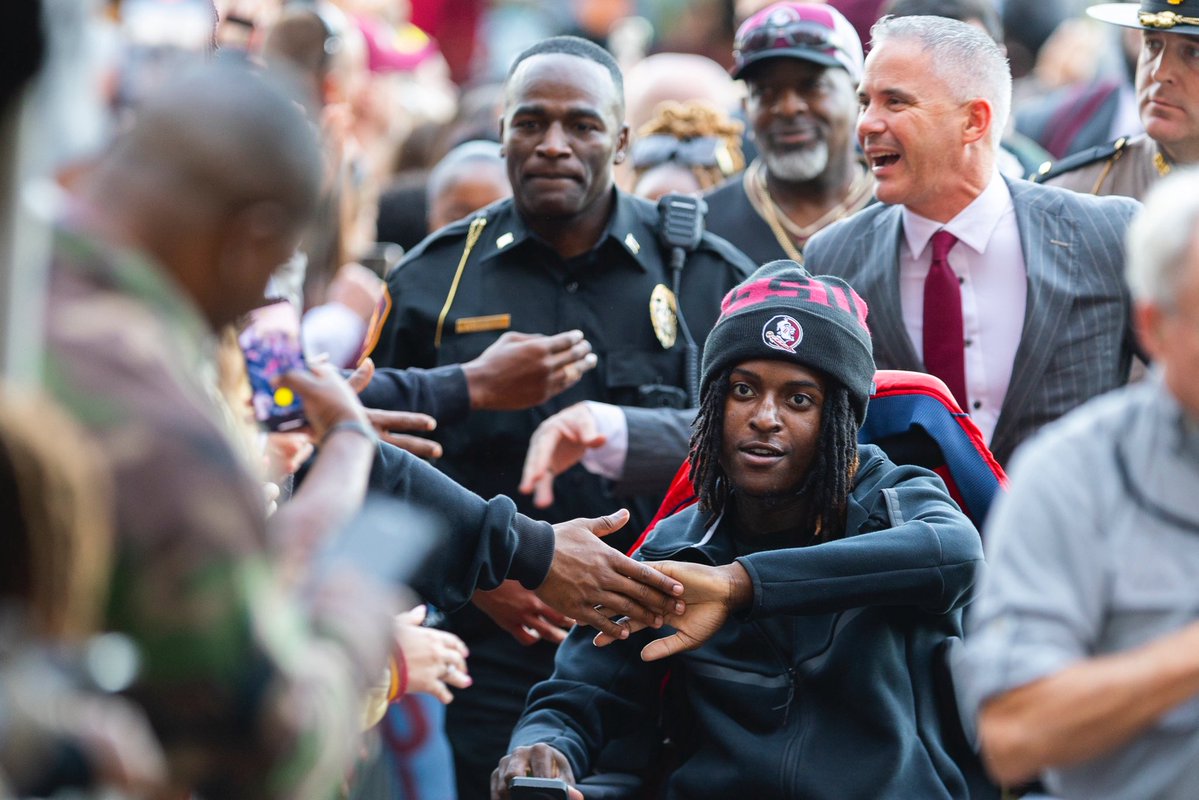 FloridaState's tweet image. Welcome home, Ethan! Your strength and resilience are an inspiration to the entire FSU family. #GoNoles