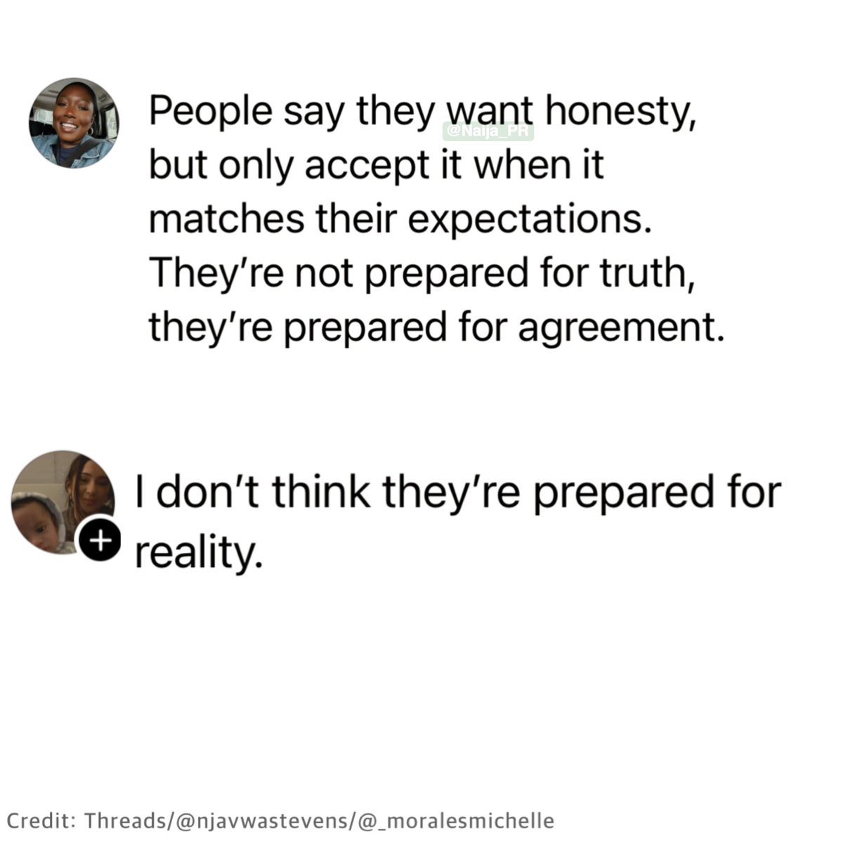 Naija_PR's tweet photo. Truth and reality are usually hard to swallow https://t.co/vi4md2CDTs