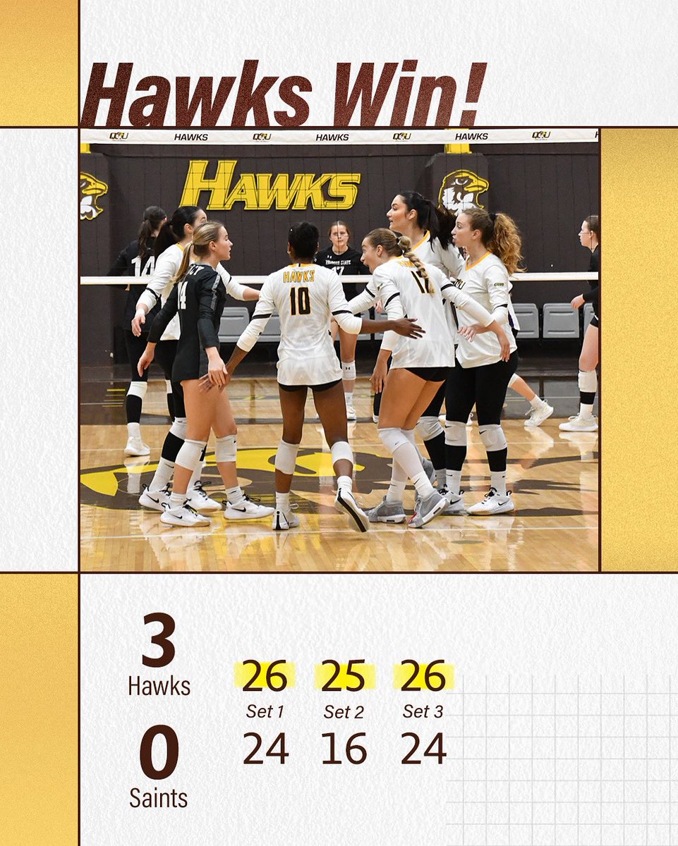 Nine straight. Regular season ✔️
Postseason next. 🦅🔥🏐

#HawksSoarHigher