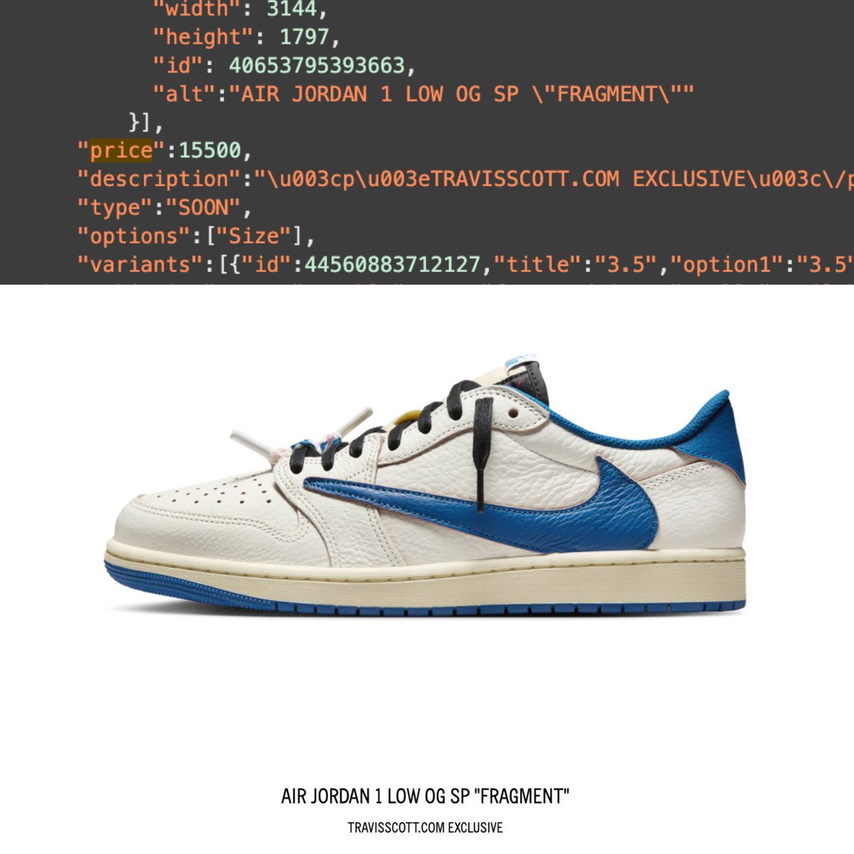 air jordan 1 fragment retail price