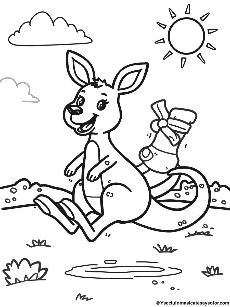 MForaezee's tweet photo. KANGAROO XMAS MADNESS!  Shipped to Germany &amp; Aus—now YOUR turn! Color this sunburnt hopper, tag #AussieXmasColor, win a FREE digital copy!  Stress down 70%! 

Get it: https://t.co/FiIurrlx6E

 RT to spread the vibe! 
Hard Copy: https://t.co/XzfQ5SCnQ5 https://t.co/JkpAi3yYSX