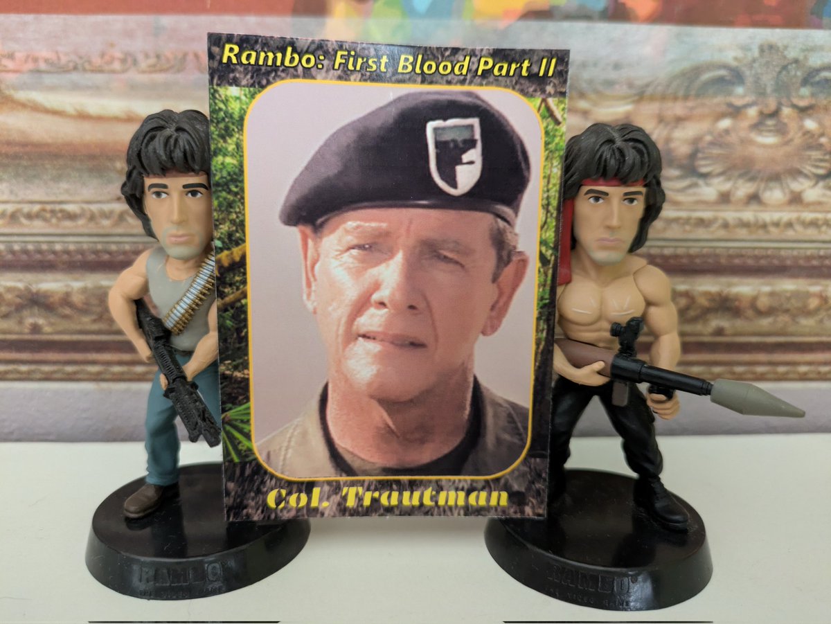 #シルベスター・スタローンのメモラビリアブログ 
本日のブログ記事
blog.livedoor.jp/johnrambo9/

#ランボー怒りの脱出
日米公開40周年記念！
ファンメイドトレカ
キャラクター紹介:トラウトマン