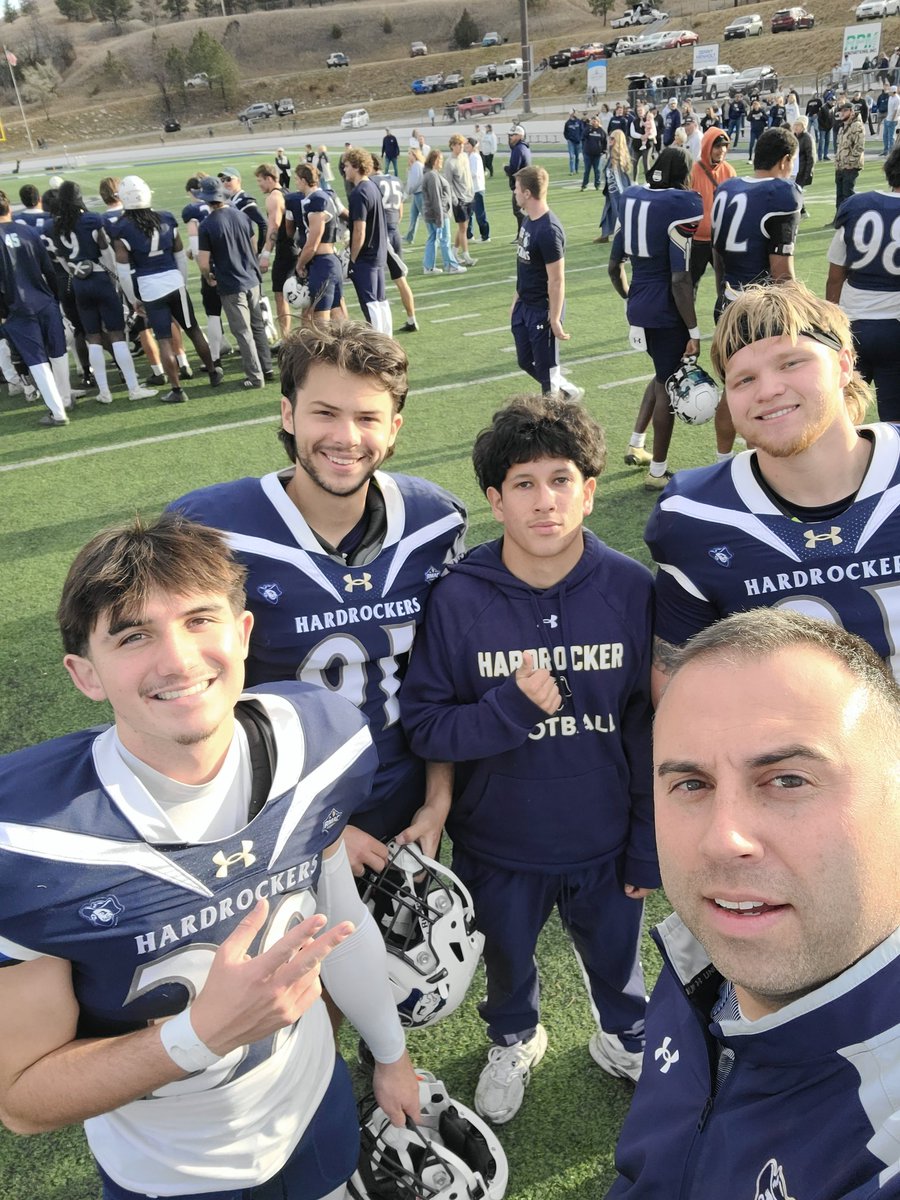 What a season with this group. Not what we wanted but finished strong. Spring is around the corner, work never stops. Hardrocker Football!!!