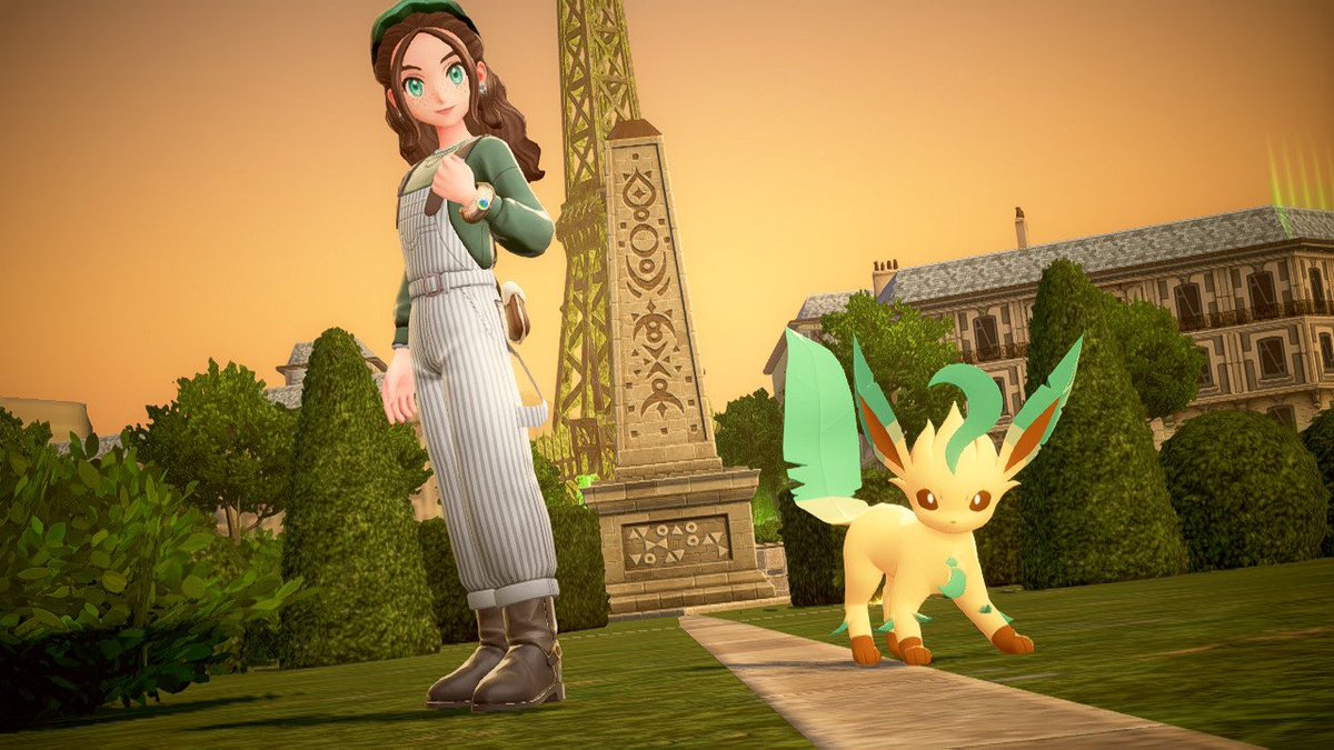 part 2 of coordinating my outfits with my pokémon!! this time, my favourite eeveelution: leafeon! had so much fun with this one and took so many pictures of my beautiful boy 🥹💚

(sneaky little guy tried to steal my treat)

#leafeon #pokemon #legendsZA #PokemonLegendZA