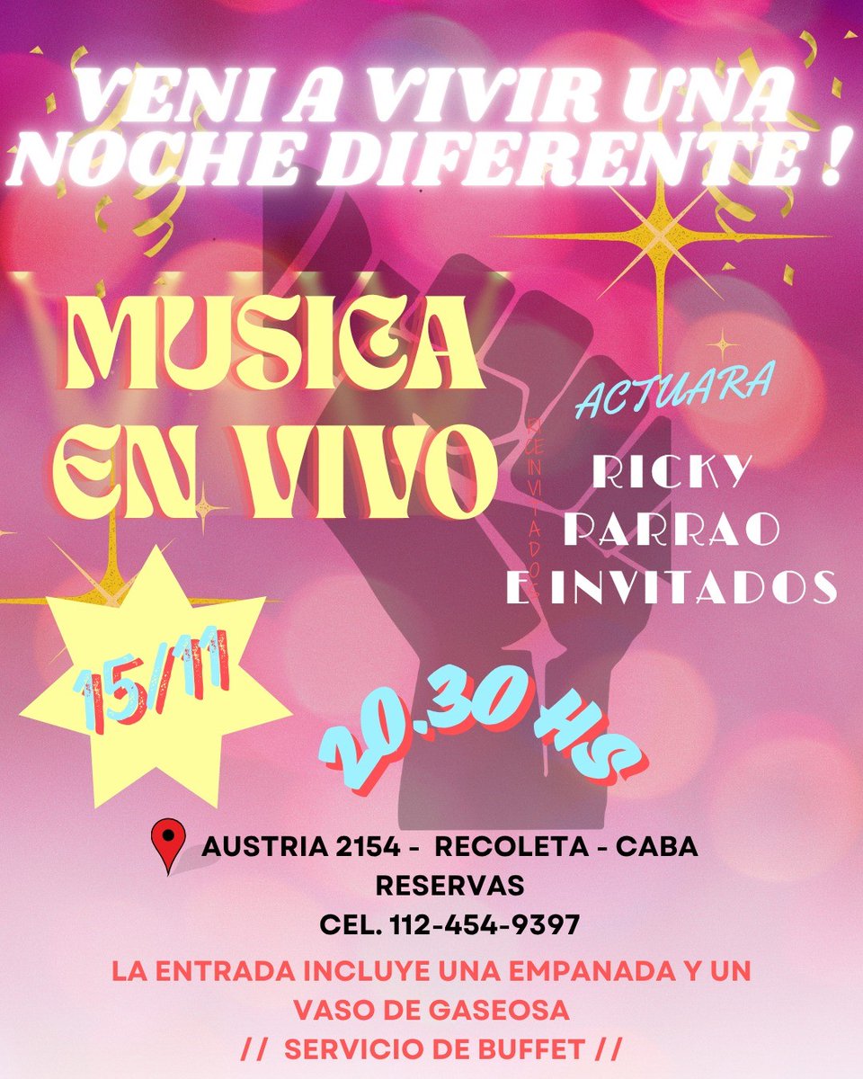 CSViamonte's tweet image. Los esperamos desde las 20.30 horas en Austria 2154 carlossviamonte.com.ar