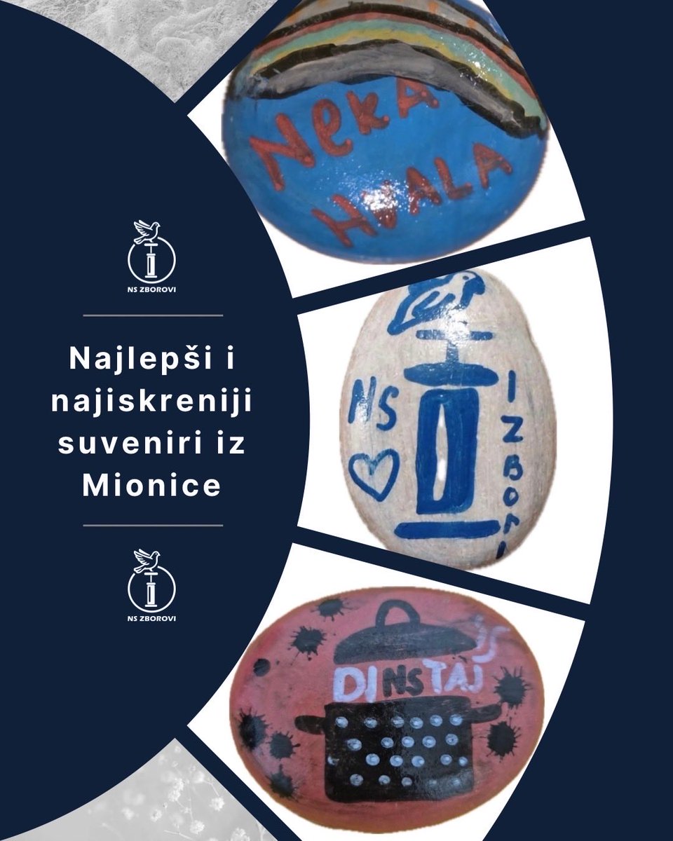 Duboko smo dirnuti ovim poklonima iz Mionice, koje su napravile ruke mladosti i detinjstva. 

Za njih se borimo! Za budućnost dece i mladih u slobodnoj i pravednoj državi. 

Za njih, ali i zajedno sa njima - iako mali po godinama, oni su već veliki borci! ❤️