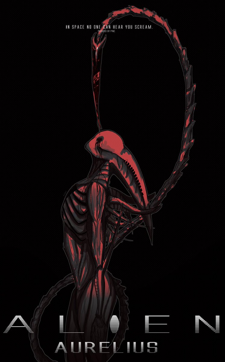 p4nzz_'s tweet image. IN SPACE NO ONE CAN HEAR YOU SCREAM.

alien oc poster yes this is. A real movie yes yes 
#alien #xenomorph