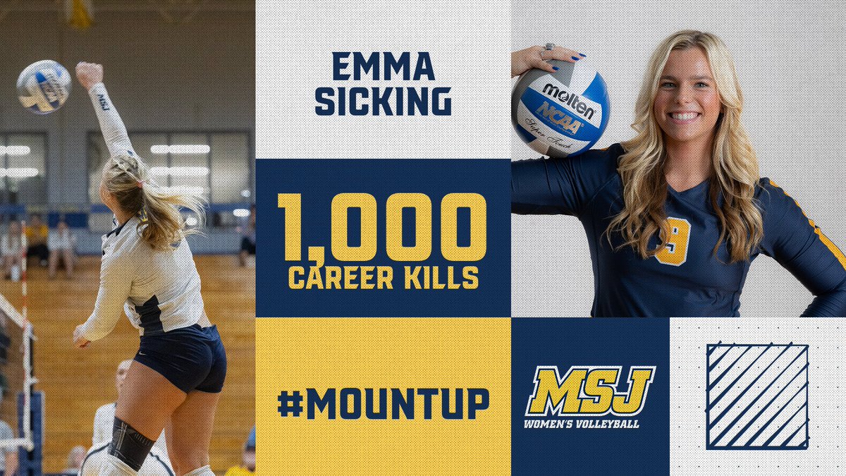MSJ_Lions's tweet image. Congratulations to Emma Sicking who just registered her 1000th career kil!