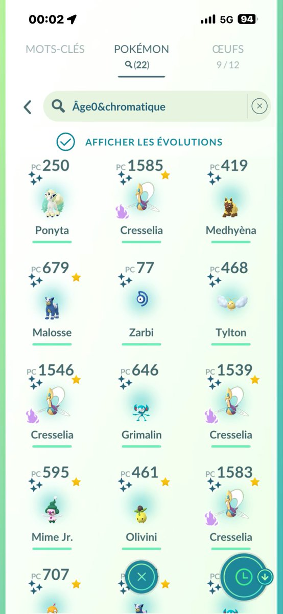 FollowTheRedCa1's tweet image. Wahou !! Sacrée 1ere journée du Pokémon Wild Area ! 
22 shinies … je suis jouasse :D 
#pokemongo #pokemongowildarea