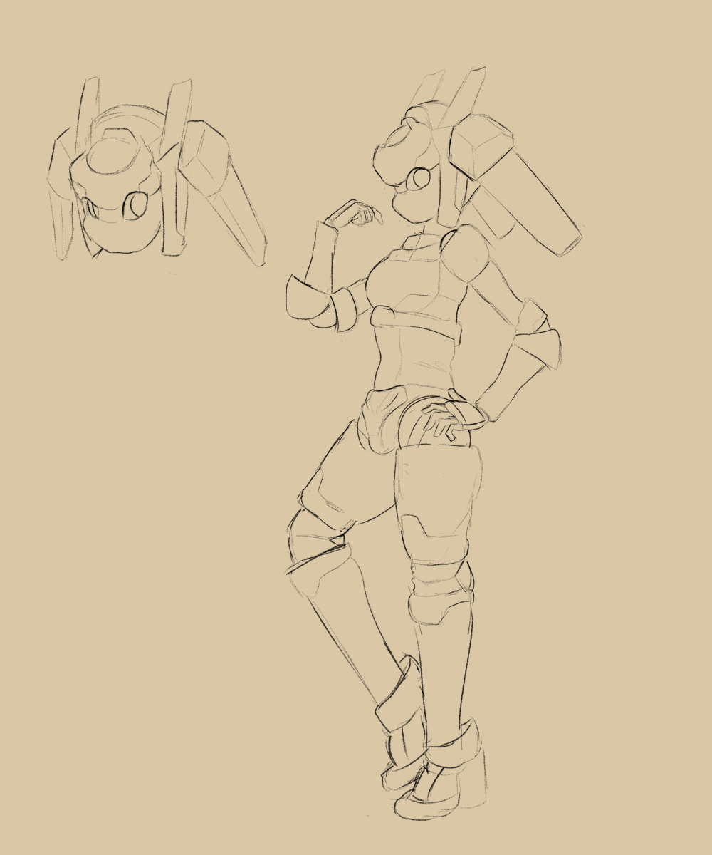 Fenfelt's tweet photo. A simple robot sketch. https://t.co/XRGDo1oA8h
