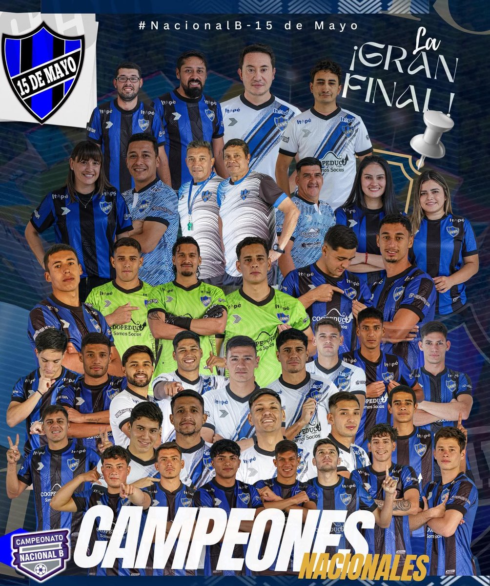 🤯Itapé, un pequeño distrito de apenas 6.000 habitantes en Guairá, representará al interior en la lucha por el último cupo a la Intermedia 2026. El 15 de Mayo superó a Patriotas de Hernandarias en la final del Nacional B y jugará el repechaje contra el 3 de Noviembre de BSP.