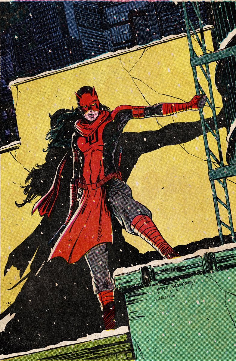 RCode44's tweet image. Daily Daredevil

#Daredevil 

Art by Jorge Fornes @jfornes74 

(Love this Mazz homage!)