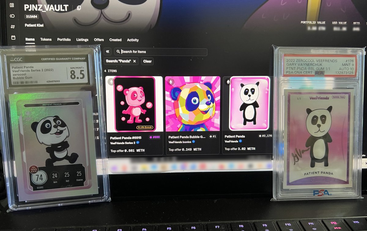 As  @mikeJY posted not long ago. Characters Matter!!

There is not much more character than that of the Patient Panda!! 

The Bubble Gum Patient Panda is officially a New Zealand Resident. 
Working with Karma Kiwi as a <a href="/veefriends/">VeeFriends</a>  ambassador to a seeded New Zealand community.