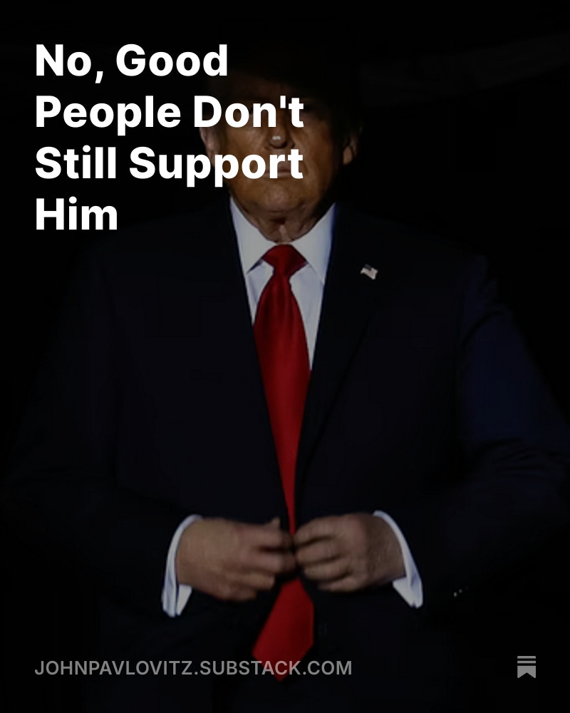 johnpavlovitz's tweet image. A MAGA told me that we on the Left think we're better than them.

I said,  "Of course, we are better than you. We aren't defending rapists and applauding violence against Latino human beings."

This isn't an opinion. MAGAs are objectively horrible people. That's just how this is,…