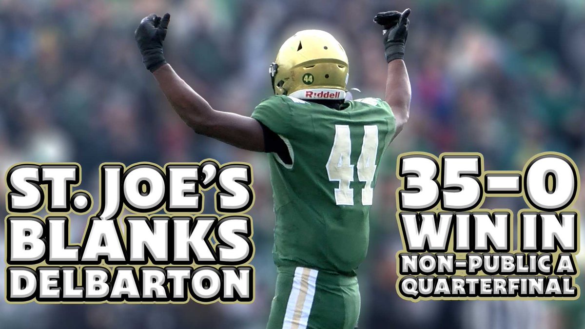 St. Joe's Mont. began their state playoff run with a decisive win over Delbarton on Saturday afternoon. That now sets the stage for a monster rematch with St. Peter's Prep next week in the Non-Public A semifinals.

Watch the FULL highlights from SJR's 35-0 win ⬇️