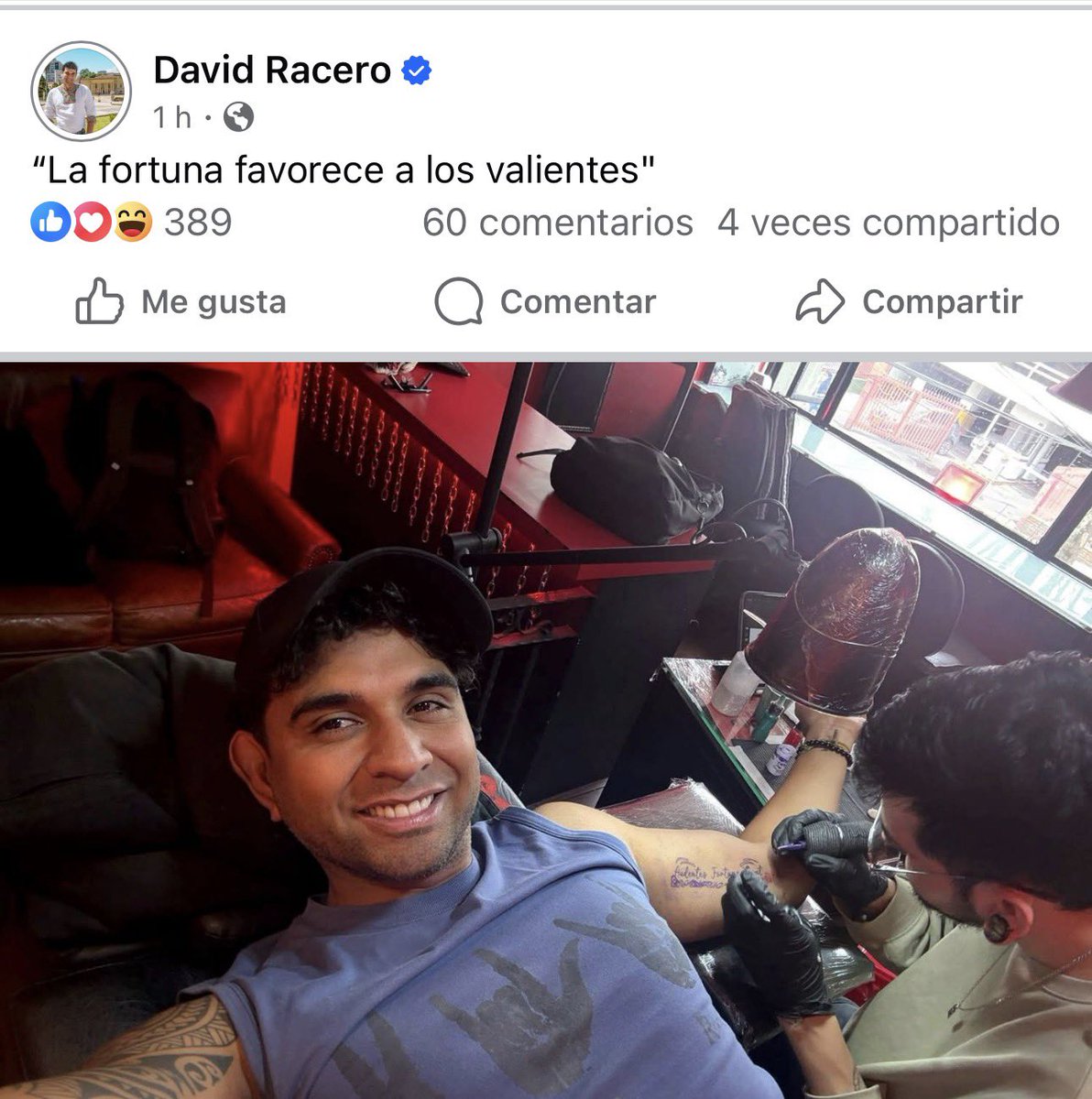 A_Ballesteros_L's tweet image. Representante @DavidRacero en lugar de tatuarse “La fortuna favorece a los valientes” porque no mejor…