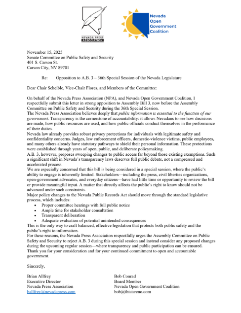 Nevada Open Government Coalition tweet media