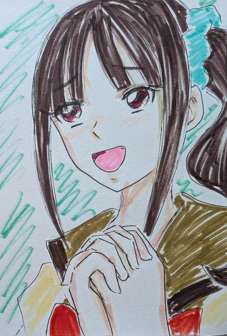 #プリキュア版深夜の真剣お絵描き60分一本勝負 寝起き遅刻参加、お題「猫屋敷まゆ」