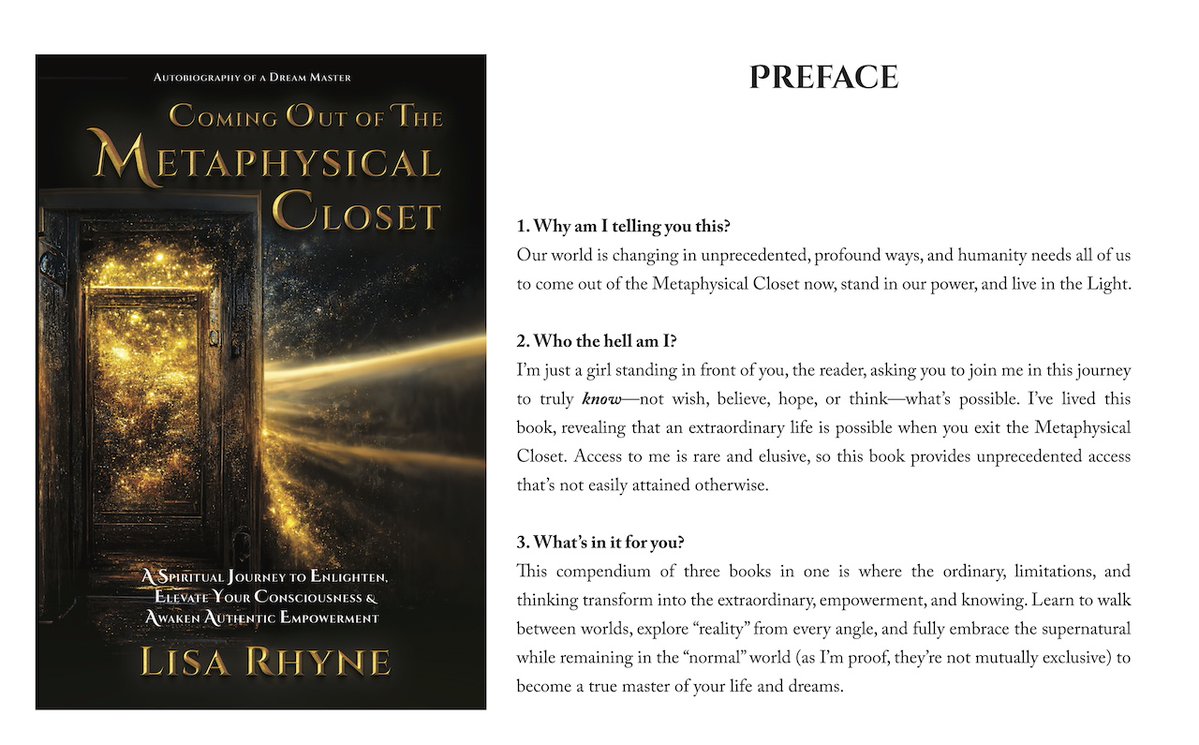 TheDreamMasters's tweet image. I included Lilly in my book, &quot;Coming Out of The Metaphysical Closet&quot; (LisaRhyne.com/comc)