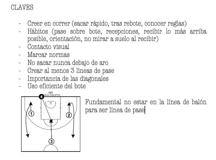 CLAVES EN LA SALIDA DE PRESIÓN (ideas de EPI)

-Recibir lo más cerca posible de pista ofensiva
-Enlazar con conceptos/situaciones de juego
-La importancia de la orientación, calidad de pase y el uso eficiente del bote