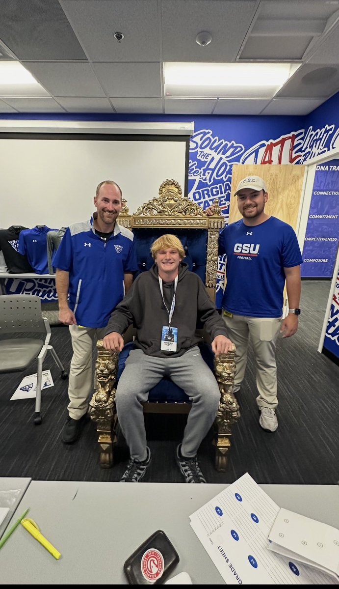 Beyond grateful to receive my first Division 1 offer to <a href="/GeorgiaStateFB/">GSU Football</a> <a href="/zconowal31/">Zach Conowal</a> <a href="/Coach__Blount/">Coach Carter Blount</a> <a href="/CoachQuez_1/">𝐐𝐮𝐞𝐳 𝐓𝐡𝐨𝐦𝐚𝐬</a> <a href="/CoachKato97/">Coach Kato Hitson</a> <a href="/Coachvetmiller/">Coach Vet Miller</a>