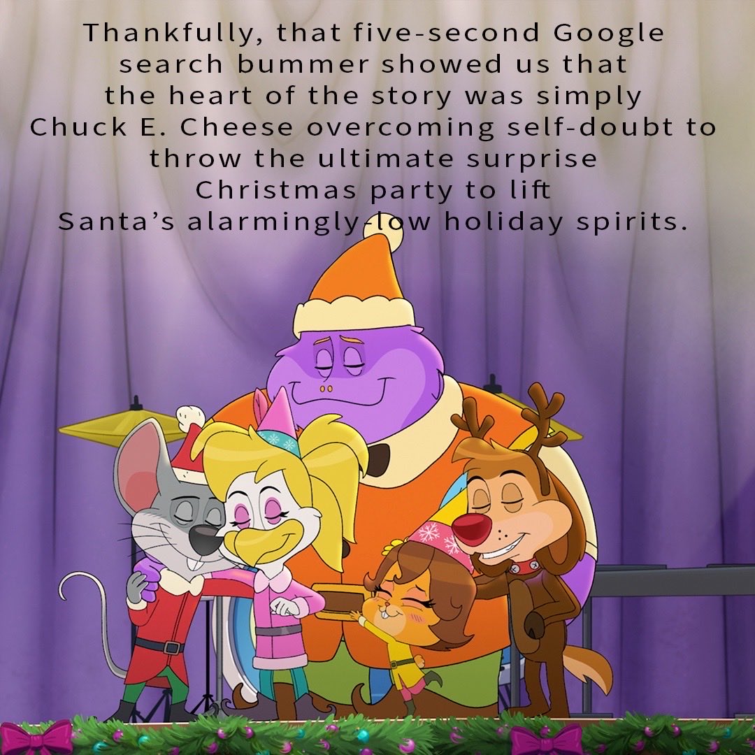 Holiday hype loading… 🎄🔥

I helped create the new Chuck E. Cheese Christmas Special (yep, for real 😂). I’ll be dropping daily behind-the-scenes sneak peeks until the big premiere!

Today is Day 12 — here we go! 🎬🎁✨
#chuckecheese #Christmas #holidayspecial