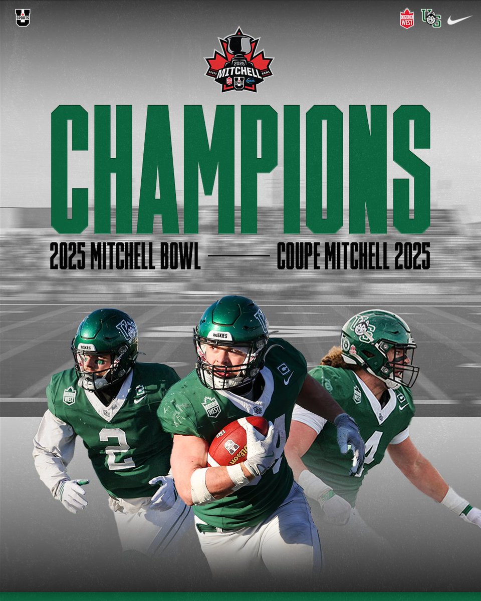 skhuskies's tweet image. 🏆 DOGS ARE VANIER BOUND 🏆

Huskies defeat the Queens Gaels 22-11 and punch their ticket to the 60th Vanier Cup next weekend in Regina! 

#BringitHome | #WePlayforAA