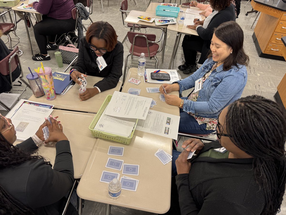 crypticmaestro's tweet image. Having so much fun doing math on a Saturday! Teachers are playing games to work on numeracy and scientific thinking at the HCS Science Symposium. @Math_HCS #henrysolves @HenryCountyBOE @klbsci @acwscience @GaDOEMath