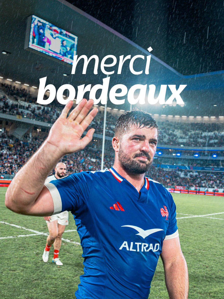 FranceRugby's tweet image. 𝗕𝗼𝗿𝗱𝗲𝗮𝘂𝘅, vous étiez incroyables ! 🙌
Merci à tous les supporters présents pour cette ambiance de folie. 😍

#FRAFID #XVdeFrance