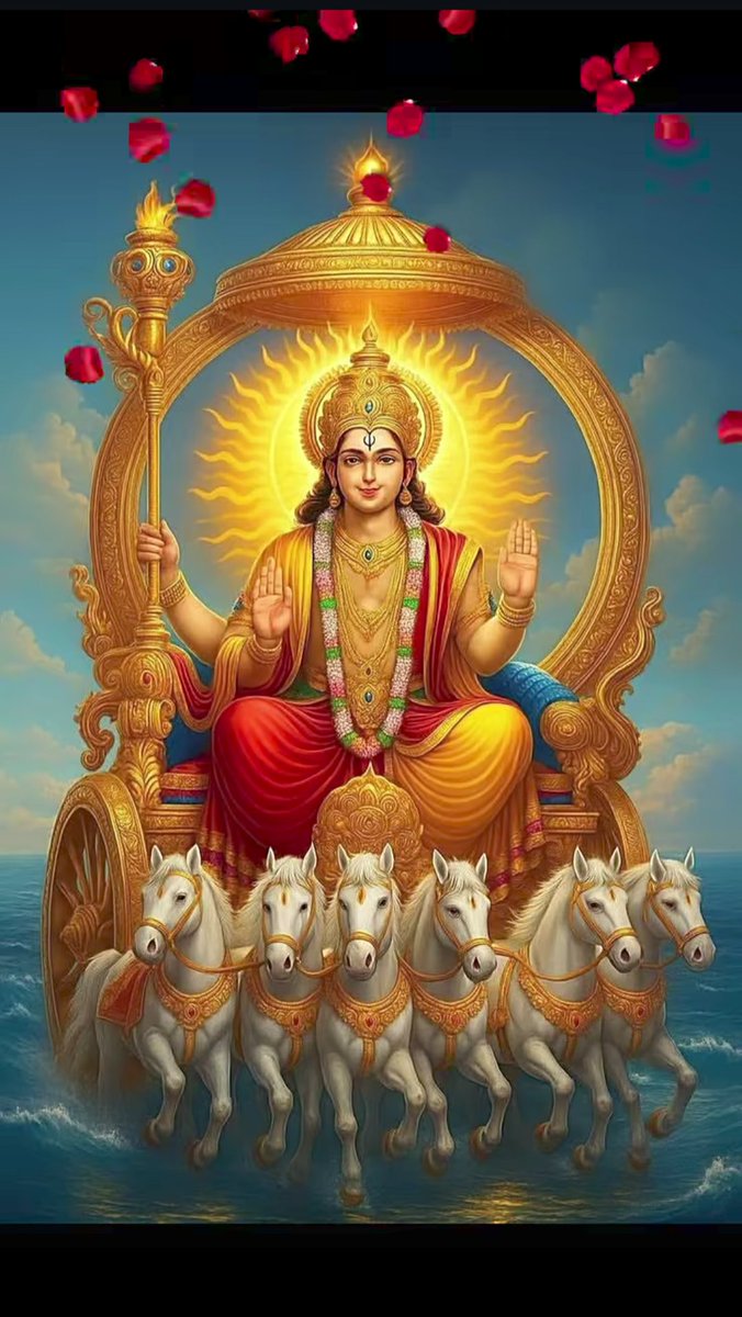 उगता सूरज संदेश है, हर दिन नई शुरुआत का,
सूर्यनारायण की कृपा हो, मिटे हर दुःख हर बात का।
सूरज की किरणों में बसा है प्रभु का दिव्य प्रकाश,
सूर्यनारायण की भक्ति दे जीवन में नई आस। 
       जय हो सूर्य देव