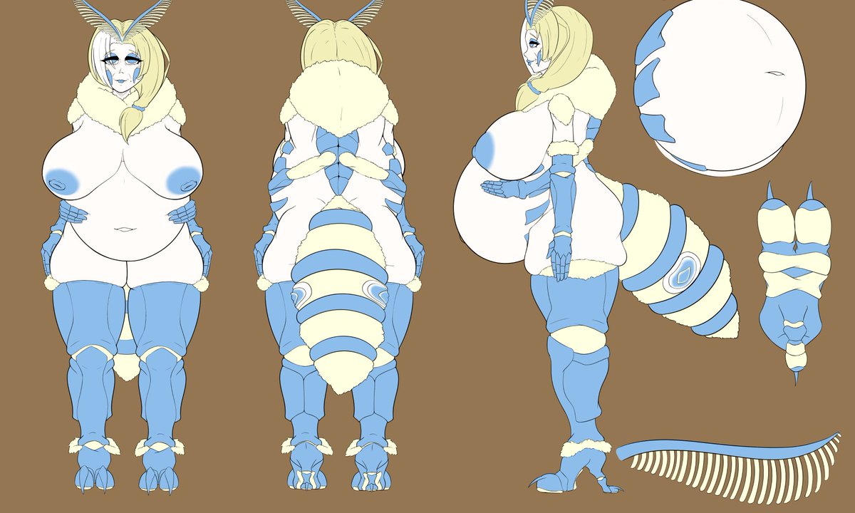 And little com for a reference sheet from @/Arczenith1 for a milf bug woman
Fluffy