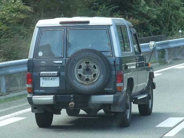 愛媛45ナンバーのランクル70。 ショートボディのLXとなる1台で