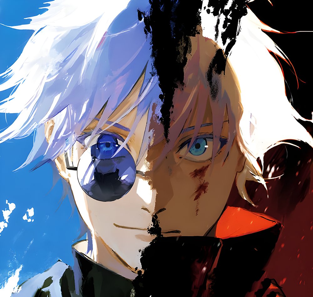 muichurro_'s tweet photo. good day to remember the craziest offical art of Satosugu in existence https://t.co/2JhitDfxSS