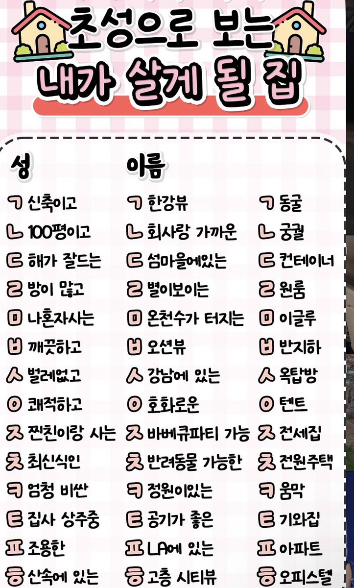 ceolmh3's tweet image. 초성으로 보는 내가 살게 될 집

쾌적한 고층시티뷰 텐트😅