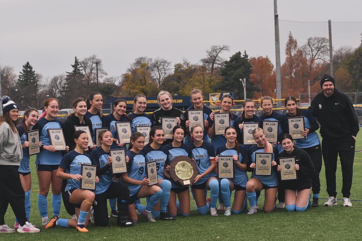 SMH_WSoccer's tweet photo. Undefeated.  
20-0-1 record. 
New York Catholic State Champions! 🏆

History made. 🩵 https://t.co/HmjEcUwto1