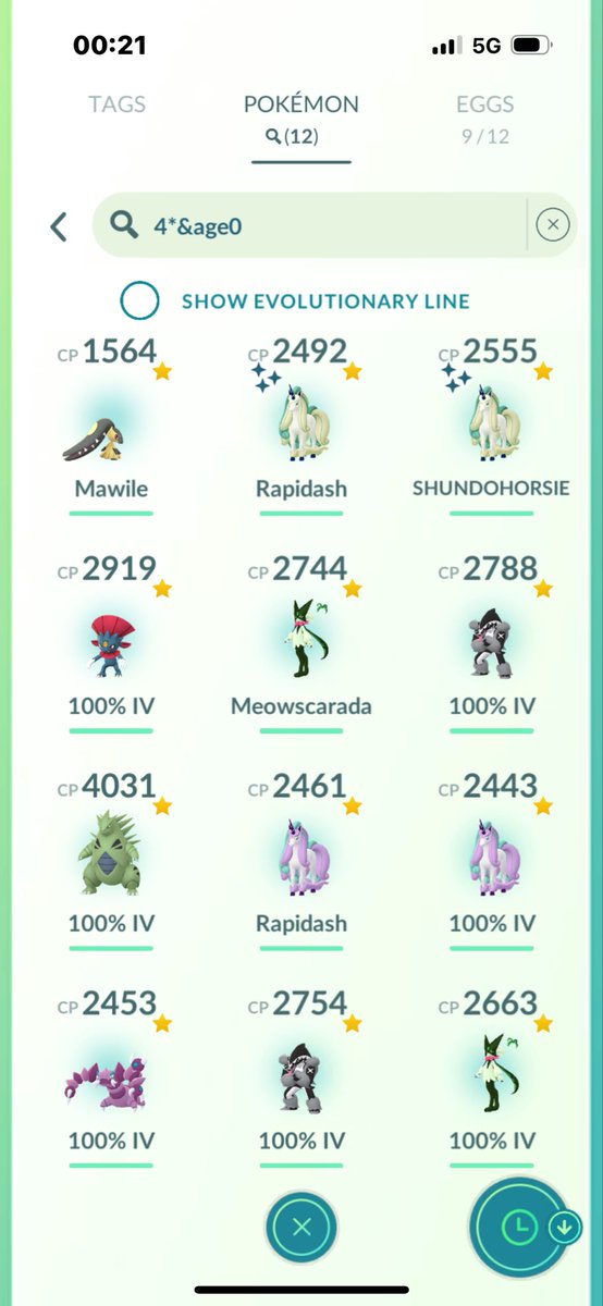 2X SHUNDO RAPIDASH🤩
Got them Both in 1,5 hours

Day 1 of wild area i got 12 hundos in total. FINALLY my hundo mawile😩

Around 50 shinies