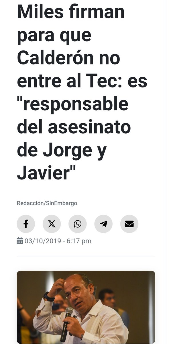 Baby_yoda_gamer's tweet photo. @Juan_OrtizMX @CarlosArteagaTo Pues la verdad si. Aunque eso no quita que @FelipeCalderon es un HDSPM.
Recuerdo lo ocurrido en el #TecdeMty en Nvo.Leon, cuando la #Sedena irrumpio al campus y mató dos estudiantes. Luego Calderón quiso encubrirlos.
Similar a AMLO, con los estudiantes de Medicina en Celaya. https://t.co/Jgmnp55dvH