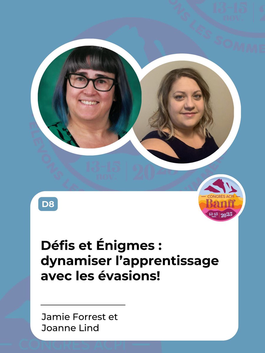 fiteach's tweet image. Proud to have achieved this professional milestone with my friend and colleague: presenting at a national teacher conference! Merci @ACPI_ de nous a accordé cette occasion de partager notre passion avec les autres! #bilingue #fière #ACPI2025