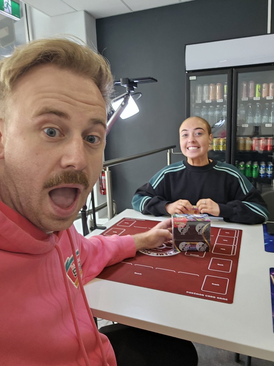 JSparksyTCG's tweet photo. We may have missed the opening yesterday, but we are cracking a box of Phantasmal at @Pokelotto at their new store on Murray St in Hobart

Check out the stream https://t.co/r2DI2TucUc https://t.co/WDvqeFFDkV