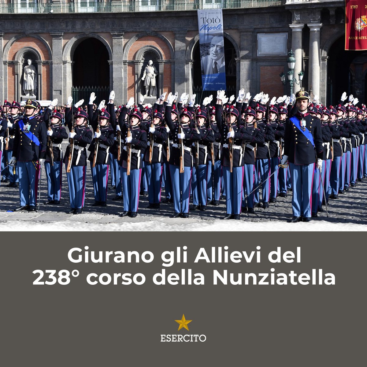 isabellarauti's tweet photo. Giurano gli Allievi del 238° corso della Nunziatella - @Esercito
⬇️
https://t.co/FrjEj4LNeH
@GuidoCrosetto @MinisteroDifesa @SM_Difesa @ItalianAirForce @ItalianNavy @_Carabinieri_ @ComuneNapoli
#ForzeArmate #giuramento #Napoli #Nunziatella #Giuramento #Cadetti https://t.co/koyDoH3cHg