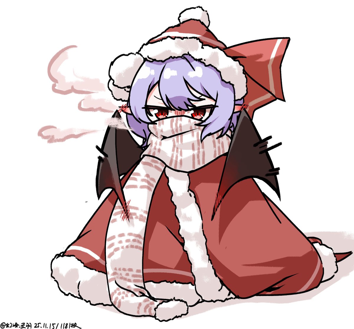 #深夜の真剣お絵描き60分一本勝負 
#touhou 
#東方Project 
—— レミリア・スカーレット
第1181枚
冷
