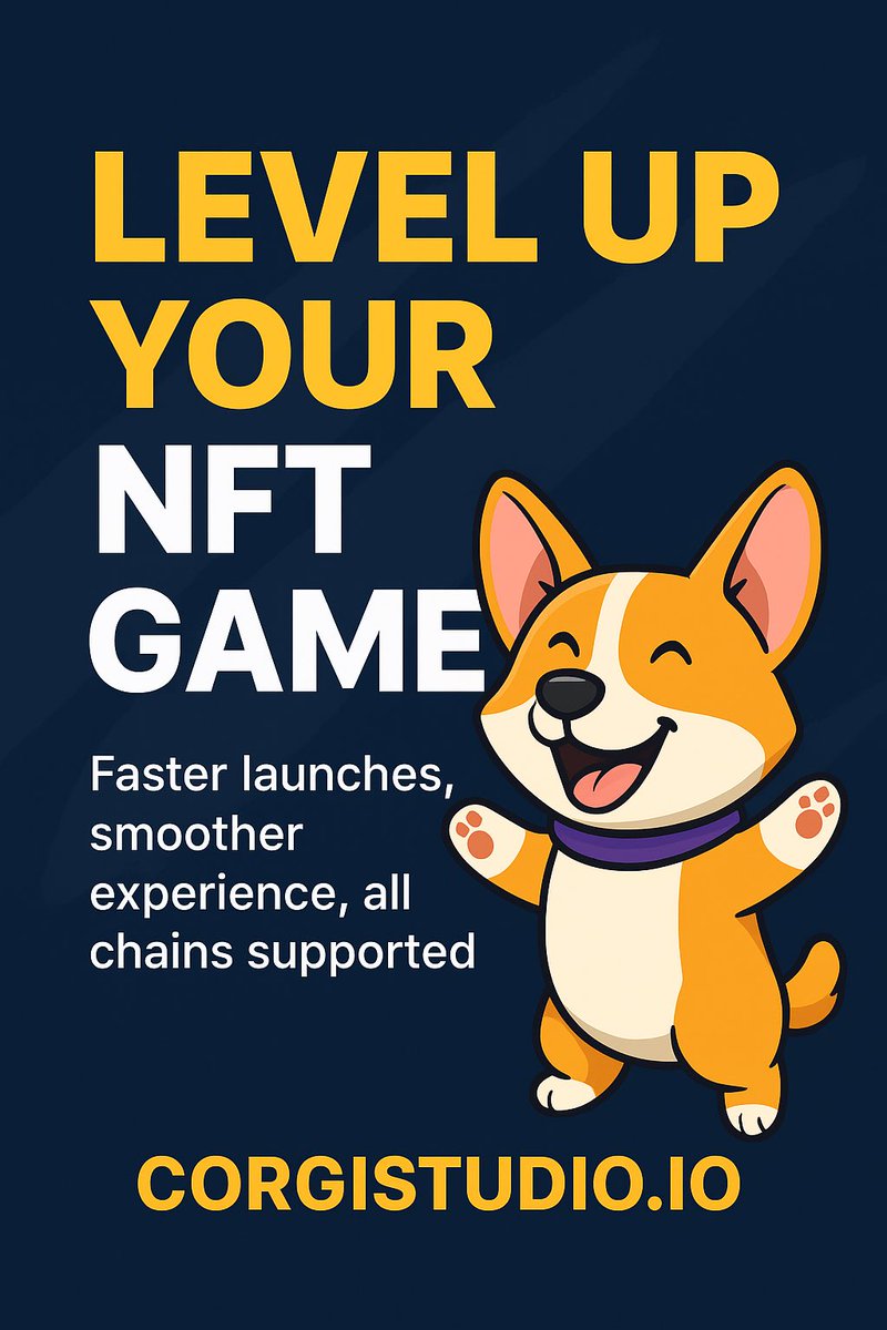 GomezSdcc's tweet image. ⚡ Attention NFT creators! Level up your game with CorgiStudio. Faster launches, smoother experience, all chains supported.
💻 Full dashboard, instant listings, staking pools ready.
#NFTLaunchpad #NoCodeNFTs #CorgiStudio