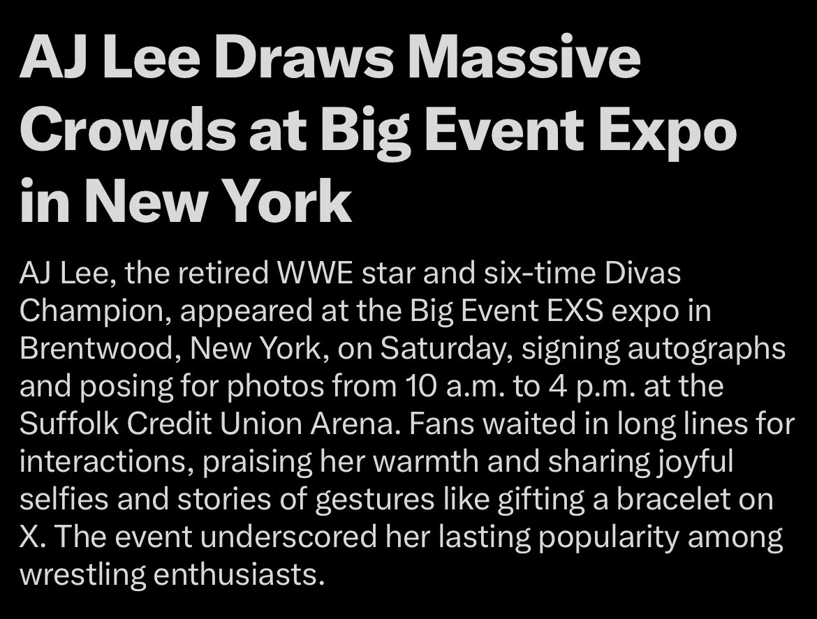 AJ Lee the icon you are!