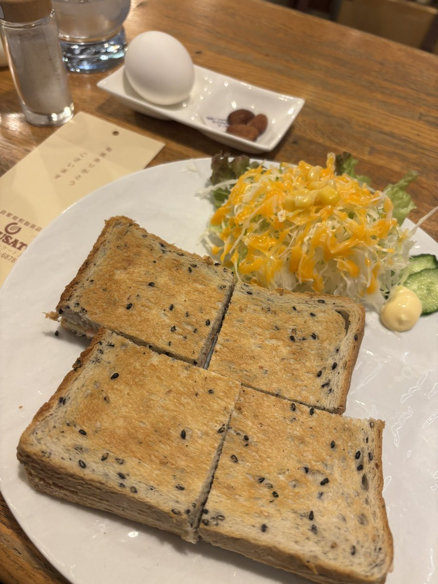 kumagari_no0917's tweet photo. 軽く朝食🥪
#自家焙煎珈琲店
#FURUSATO
#天理本通りアーケード入口
#喫煙可 https://t.co/2TmCqTA8q1