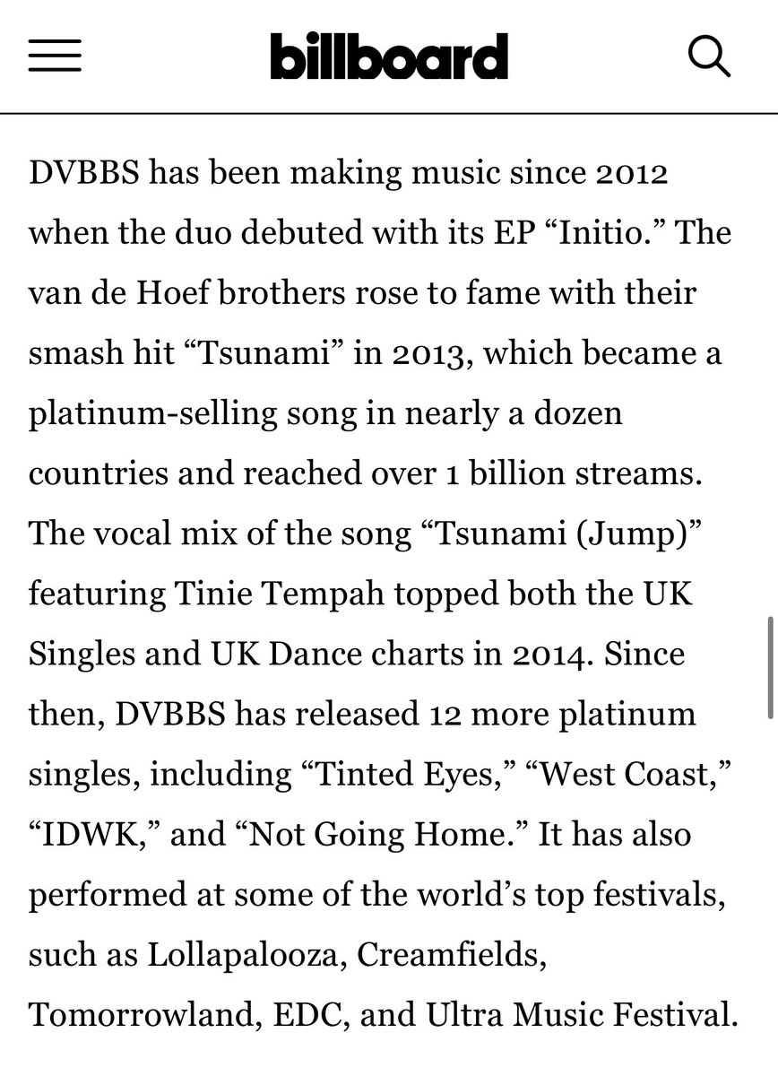 DVBBS's tweet image. 🙏🏼🖤 @billboard