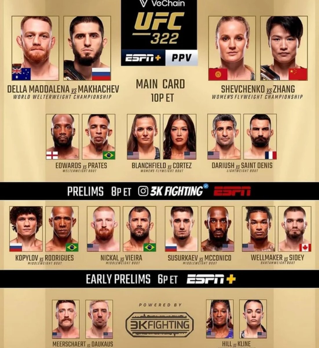 SunoMeadow's tweet photo. ACTUELEMEMENT EN COURSS 🔥🔥

L'UFC 322 commence et je le diffuse gratuitement sur mon télégramme 

( Lien En Bio )

Islam makhachev 🆚 Jack Maddalena
Benoît Saint denis 🆚 Dariush
Leon Edwards 🆚 Carlos prates 

 LIKE et RT pour les frères en galère ❤️ https://t.co/VFHnf8Vnnh